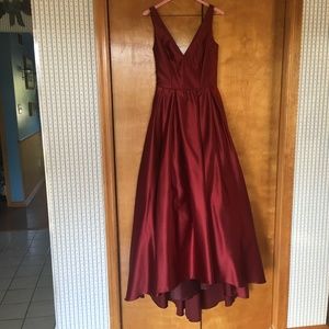 Burgundy Prom Dress, Size 4, No Stains or Rips